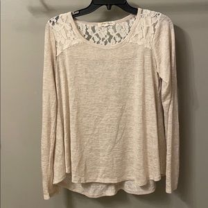 Juniors rewind long sleeve top